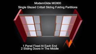 MG900 1 Panel Fixed At Each End 2 Sliding Doors In The Middle