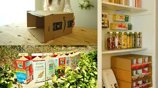 Making a small pantry twice as wide with recyclable items | When no words can comfort you
