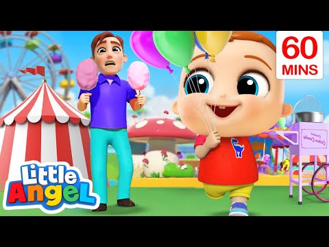 Playtime At The Theme Park + More Little Angel Kids Songs & Nursery Rhymes
