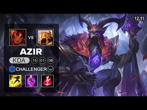 Perkz Azir vs Taliyah Mid - EUW Challenger - Patch 12.11 Season 12