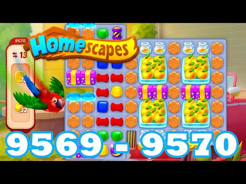 Homescapes Level 9569 - 9570 HD 3 - match puzzle game | Gameplay Walkthrough | android | GameGo Game