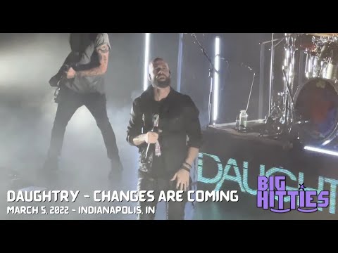 Daughtry perfroms "Changes Are Coming" in Indianapolis, Indiana on March 5, 2022