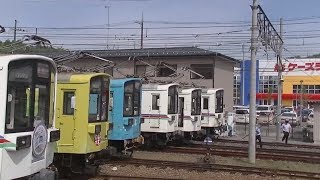 【もぎ臨第一弾】近江鉄道220形全6両整列【入替えマニアホイホイ】