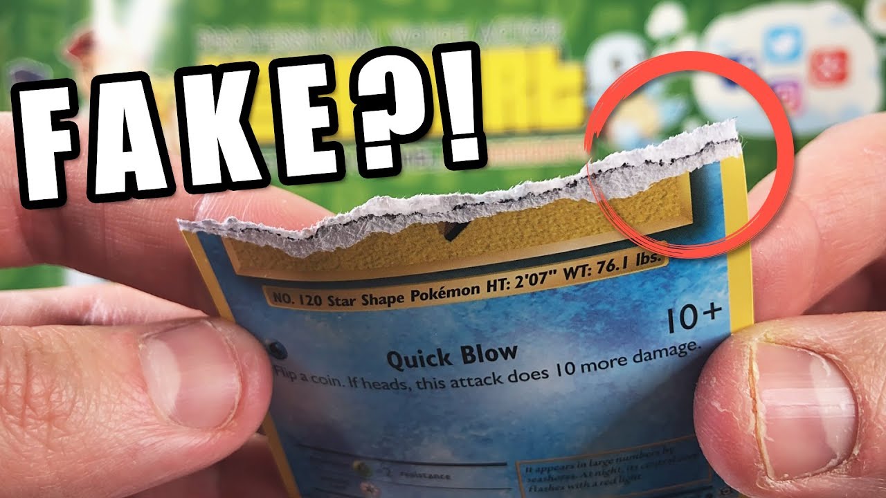 How To Tell If A Pokemon Card Is FAKE!