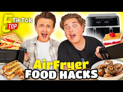 TOP 5 VIRAL AirFryer TikTok FOOD HACKS 🥪🤤 with Smiley
