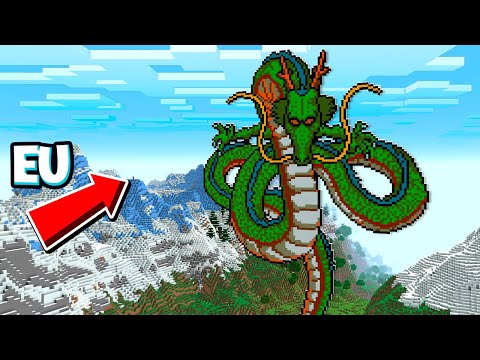 INVOQUEI O SHENLONG DO DRAGON BALL NO MINECRAFT