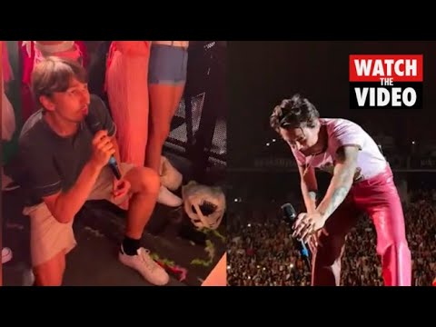 Harry Styles helps fan propose to girlfriend at Lisbon concert proposal