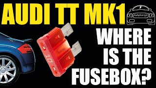 Audi TT Mk1 8N -  Fusebox location and additional fuses