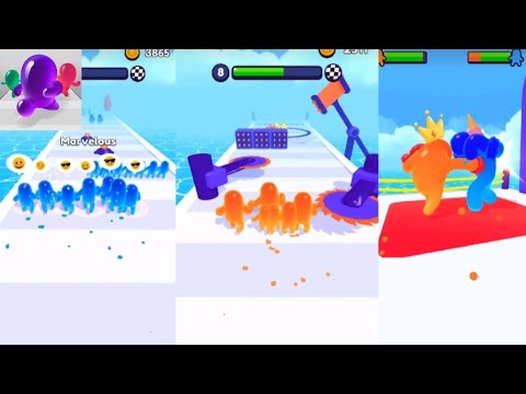 NOOB vs PRO vs HACKER GOD in Join Blob gaming video #jellyclash3d
