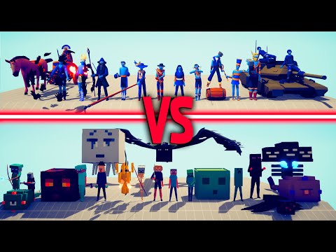 MINECRAFT TEAM vs LEGACY TEAM - Totally Accurate Battle Simulator | TABS
