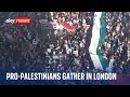 Israel-Hamas war: Thousands descend upon London for pro-Palestinian march