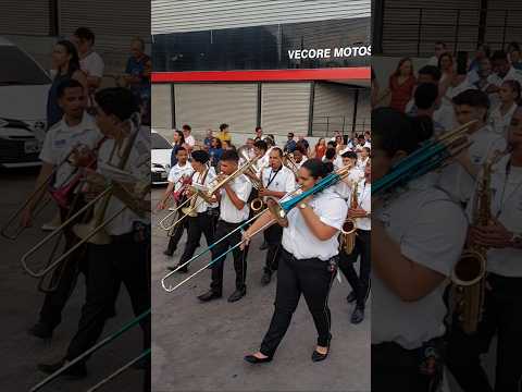 Filarmonica Euterpina na procissão de Nossa Senhora, padroeira de Timbaúba-PE #shorts