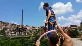 preview picture of video 'Bungee Veliko Tarnovo Asenevtsi Monument Bridge'