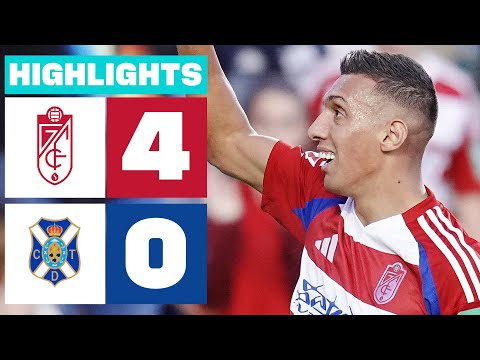GRANADA CF 4 - 0 CD TENERIFE | HIGHLIGHTS LALIGA HYPERMOTION