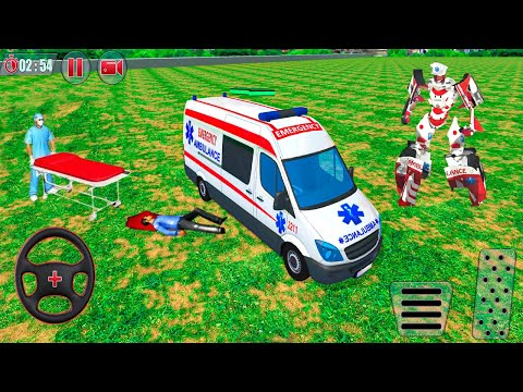 Ambulance Robot Car Transform #26 - Doctor Hero Flying Robot Rescue - Android GamePlay