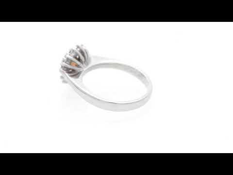 18K W/G Diamond Ring