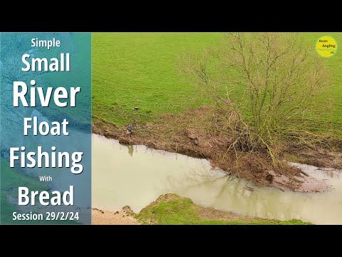 Simple Small River Float Fishing With Bread - Roving With The Stick Float - 29/2/24 (Video 477)