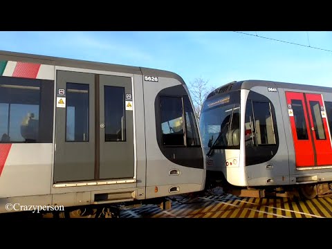 RET sneltram 2x R-NET combi metro SG3 te Schenkel Rotterdam