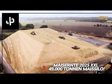 Maisernte 2025 XXL! Größter Maissilo Deutschlands? || JP Agrar