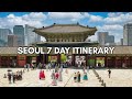 Seoul Korea 2024 Ultimate Travel Guide: 7-Day Itinerary of What to See and Eat 🇰🇷