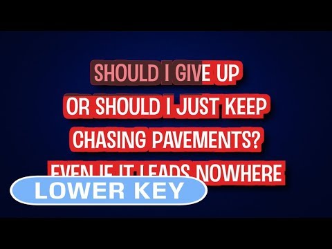 Adele - Chasing Pavements | Karaoke Lower Key