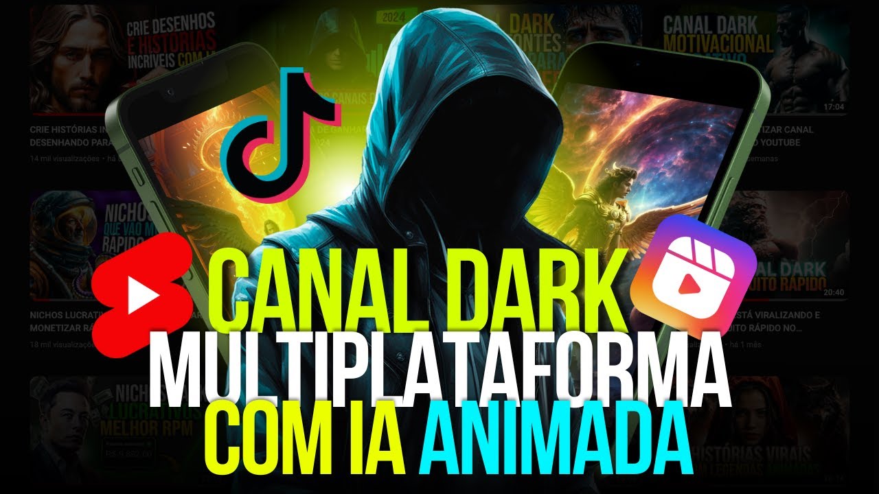 COMO CRIAR VÍDEOS VIRAIS COM IA PARA CANAL DARK MULTIPLATAFORMA