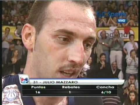 El doble de Mázzaro, que le dio la clasificación a Quimsa. (TyC Sports)