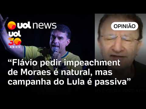 Flávio pedir impeachment de Moraes é natural; campanha do Lula é passiva ao contra-atacar, diz Aldo
