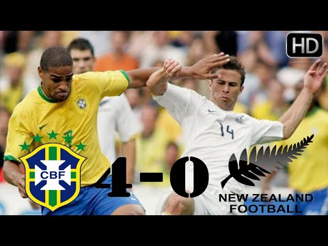 Brazil vs New Zealand 4-0 Goals and Highlights 04/06/2006 Friendly Match HD