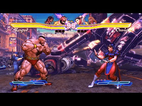 Zangief & Julia vs Chun-Li & Lili (Hardest) - Street Fighter X Tekken