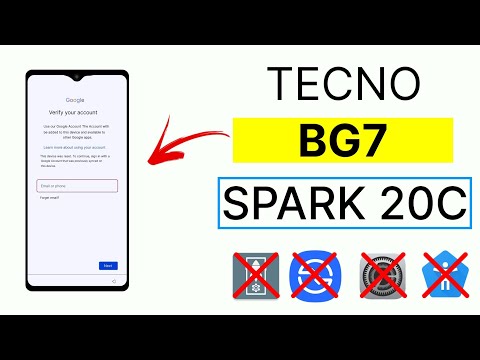 Tecno BG7 (Spark 20c) Frp Bypass 2025 | Apk Not Disable & Share Article Not Open Without Pc