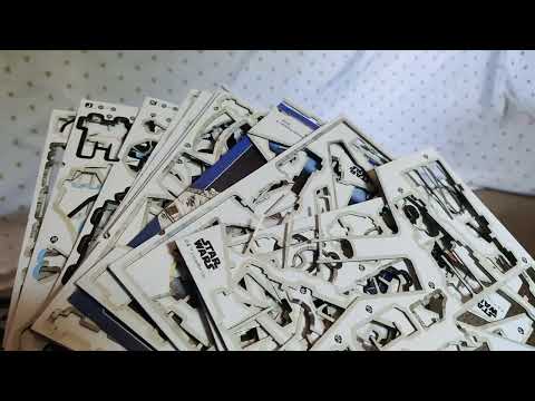 My Dad's short review of Millennium Falcon 4D Display 223 piece Card Stock Model