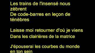 french rock music 3 - Eiffel - " Mille voix rauques " w lyrics