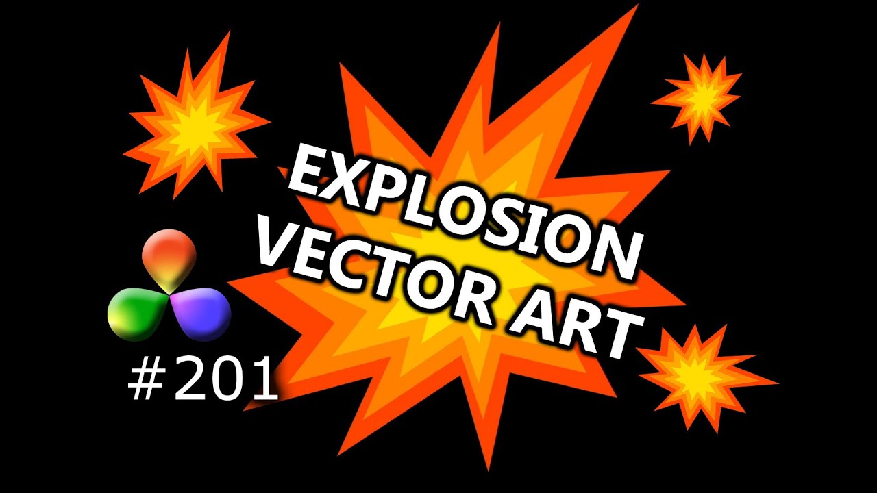 DaVinci Resolve Tutorial: How To Create Explosion Vector Art