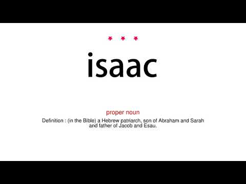 How to pronounce isaac - Vocab Today