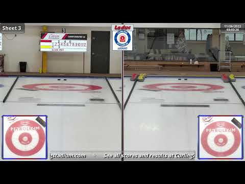 Skrlik/Hamilton vs. Shulman/Ouellette - Draw 3 - Curling Stadium Alberta Curling Series Doubles