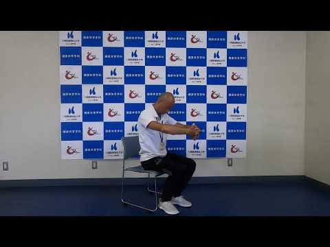 子ども医療福祉学科 かわさきエクササイズ☆背中のストレッチング