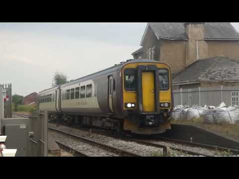 EMR class 156 156406  passing through the dissued station of finningley