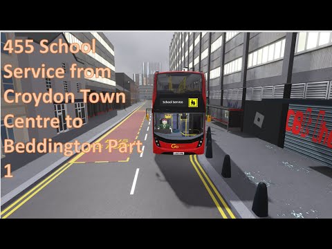 (SERIES 1 EPISODE 18) School Service- 455 from Croydon Tow Centre- Beddington operated by GAL