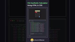 Aesthetic Calculator using HTML CSS JavaScript | Simple Calculator without JavaScript | CodeMinds