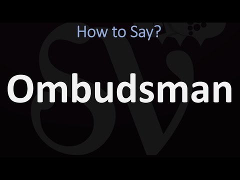 How to Pronounce Ombudsman? (CORRECTLY)