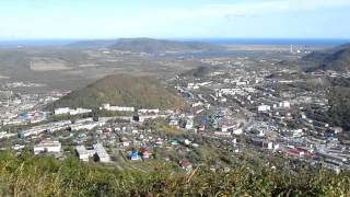 preview picture of video 'Petropavlovsk-Kamchatsky view from a hill'