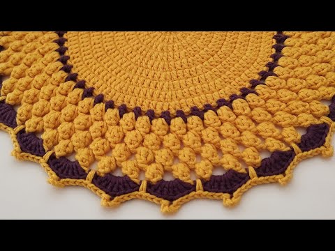 Wie man ein Tischset häkelt - Anleitung zum Häkeln runder Tischsets für Anfänger