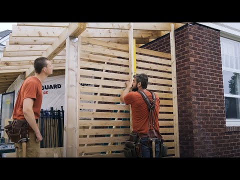 How to Build an Exterior Slat Wall