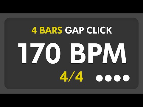 170 BPM - Gap Click - 4 Bars (4/4)
