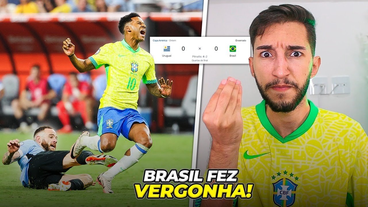 Brasil ELIMINADO nos pênaltis - SELEÇÃO BRASILEIRA FRACA DO DORIVAL! 🇧🇷