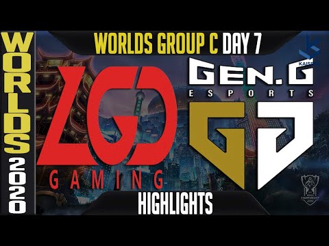 LGD vs GEN Highlights | Worlds 2020 Group C Day 7 | World Championship - LGD Gaming vs Gen G