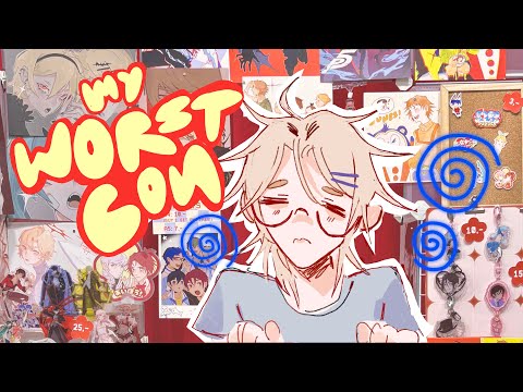 a chaotic artist alley vlog about my worst performing con of the year ᯓ★ tabling at animemesse 2025