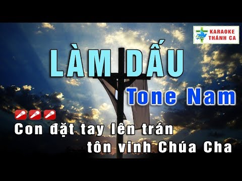 Làm Dấu Karaoke Thánh Ca Tone Nam Nhạc Sống HD 1080 | Liam Lương | Nhạc Thánh Ca