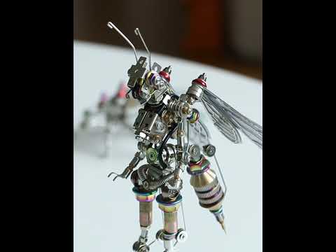 Mô hình 3D DIY kim loại Robot Bee Man - Đồ Chơi Thời Thượng Phong Cách Cyberpunk